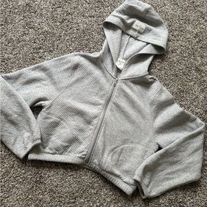 Aerie Heather Gray Women's Zip-Up Hoodie
